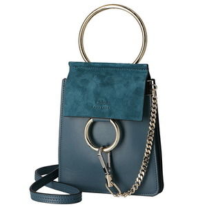 Chloe Faye Small Bracelet Shoulder Bag Navy